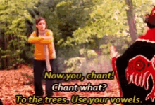 the proposal chant to the trees use you vowels