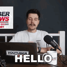 Hello Benedict Townsend GIF - Hello Benedict Townsend Youtuber News GIFs