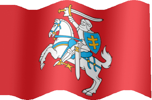Vytis Lithuania State Flag Sticker - Vytis Lithuania State Flag Lithuania Stickers