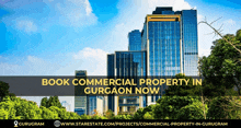 a advertisement for commercial property in gurgaon now