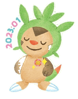 Chespin Satisfied Sticker - Chespin Satisfied Proud Stickers