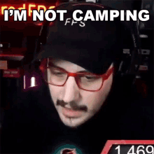 Im Not Camping Jaredfps GIF - Im Not Camping Jaredfps I Wont Go Camping GIFs