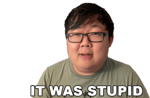 It Was Stupid Sungwon Cho Sticker - It Was Stupid Sungwon Cho It Was Dumb Stickers