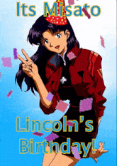 Misato Lincoln GIF - Misato Lincoln Birthday GIFs