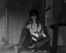 Sad Anime Zkeremgn GIF - Sad Anime Zkeremgn Drink Alone GIFs