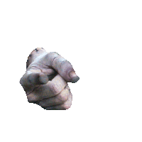 a close up of a hand with stitching on it