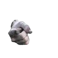 a close up of a hand with stitching on it