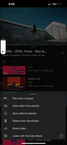a screenshot of zhu 's mix zhu yuna sky is guilty love