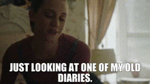 Riverdale Betty Cooper GIF - Riverdale Betty Cooper Just Looking At One Of My Old Diaries GIFs