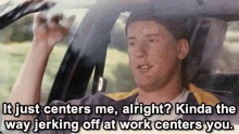 Centering. - Dante And Randal In Clerks Ii GIF - Centering Centers Meditation GIFs