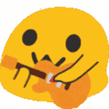 emoji emoticon cute playing guitar music
