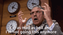 Mad As Hell The Network GIF - Mad As Hell The Network Not Going To Take It Anymore GIFs