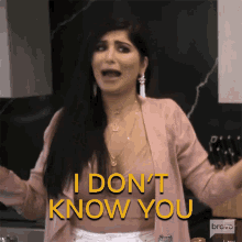 I Dont Know You Destiney Rose GIF - I Dont Know You Destiney Rose Shahs Of Sunset GIFs