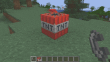 a screenshot of a minecraft game with the number 64 in the lower right corner