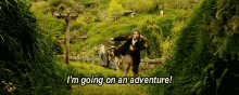 I'M Going On An Adventure GIF - The Hobbit Bilbo Martin Freeman GIFs