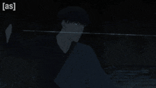 a dark blue background with the letters a and s on it