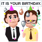 It Is Your Birthday The Office Dwight Schrute Sticker - It Is Your Birthday The Office Dwight Schrute Jim Halpert Stickers