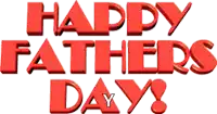 a red sign that says happy fathers day on it