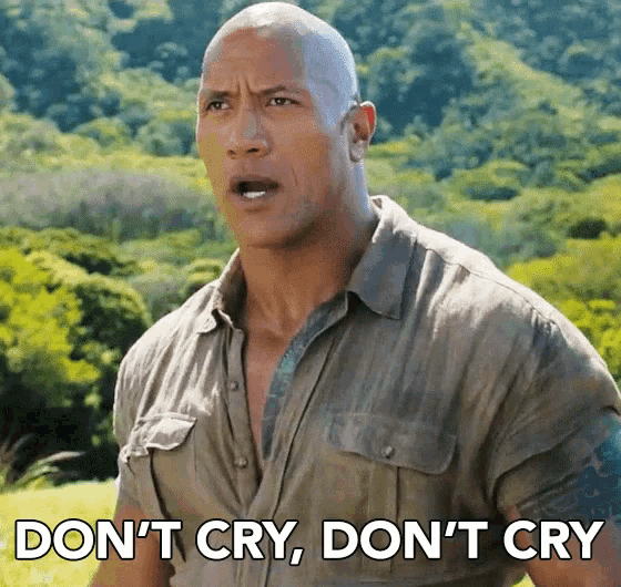 The Rock Don't cry Meme - Jumanji (Green Screen) – CreatorSet