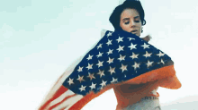 Lana Del America GIF - America Lana Del Rey Flag GIFs