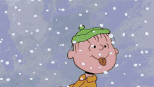 Snowy Day Bleh GIF - Snowy Day Bleh Peanuts GIFs