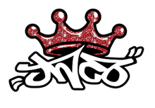 a drawing of a red crown and the word fongo