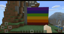 minecraft pride flag rainbow