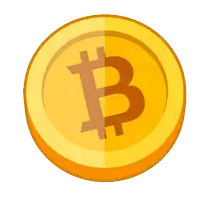 a gold coin with the letter b in the middle