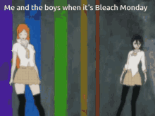 anime orihime rukia dance bleach monday