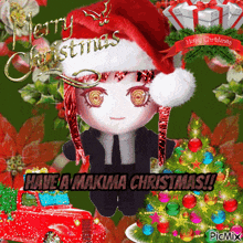 Makima Christmas GIF - Makima Christmas Jolly GIFs