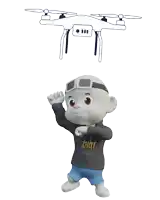 a cartoon character with a hoodie that says 2hot