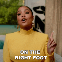 On The Right Foot Basketball Wives Orlando GIF - On The Right Foot Basketball Wives Orlando Starting Off The Right Way GIFs