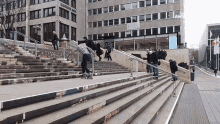 Roller Blades People Are Awesome GIF - Roller Blades People Are Awesome Going Down The Stairs GIFs