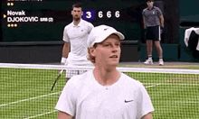 Jannik Sinner Novak Djokovic GIF - Jannik Sinner Novak Djokovic Tennis GIFs