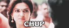 Chup GIF - Deepika Meenamma Chennaiexpress GIFs