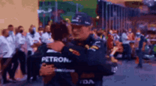 Verstappen Hamilton GIF - Verstappen Hamilton Hug GIFs