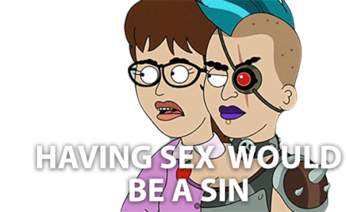 Having Sex Would Be A Sin Mal And Val Sticker - Having Sex Would Be A Sin Mal And Val Farzar Stickers