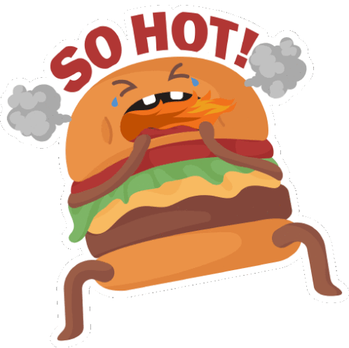 Food Hot Sticker - Food Hot Bitcoin Stickers