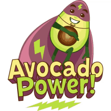 avocado power avocado adventures joypixels superpowers strong