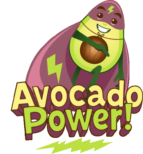 Avocado Power Avocado Adventures Sticker - Avocado Power Avocado Adventures Joypixels Stickers