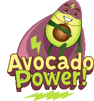 Avocado Power Avocado Adventures Sticker - Avocado Power Avocado Adventures Joypixels Stickers