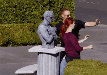 This Would Be Such A Great Halloween Costume! GIF - Statue Prank Scare GIFs