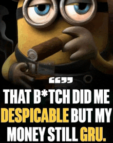 Despicable Me Money Gru Bitch GIF - Despicable Me Money Gru Bitch GIFs