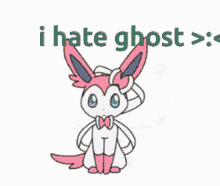 Sylveon Hates Ghost I Hate Ghost GIF - Sylveon Hates Ghost I Hate Ghost Go Away Ghost GIFs