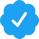 Twitter Blue Tick Sticker - Twitter Blue Tick Stickers