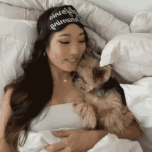 cuddling with dog duckytheyorkie ducky yorkie bedtime