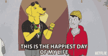 bo jack horseman mr peanutbutter this is the happiest day my life happy