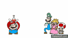 Super Mario Luigi GIF - Super Mario Luigi Orincess Peach GIFs