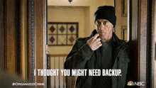 I Thought You Might Need Backup Detective Elliot Stabler GIF