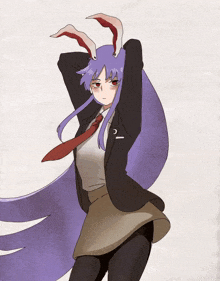 a drawing of a girl with bunny ears and a crescent moon on her shirt